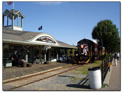 Weirs Beach train ride
